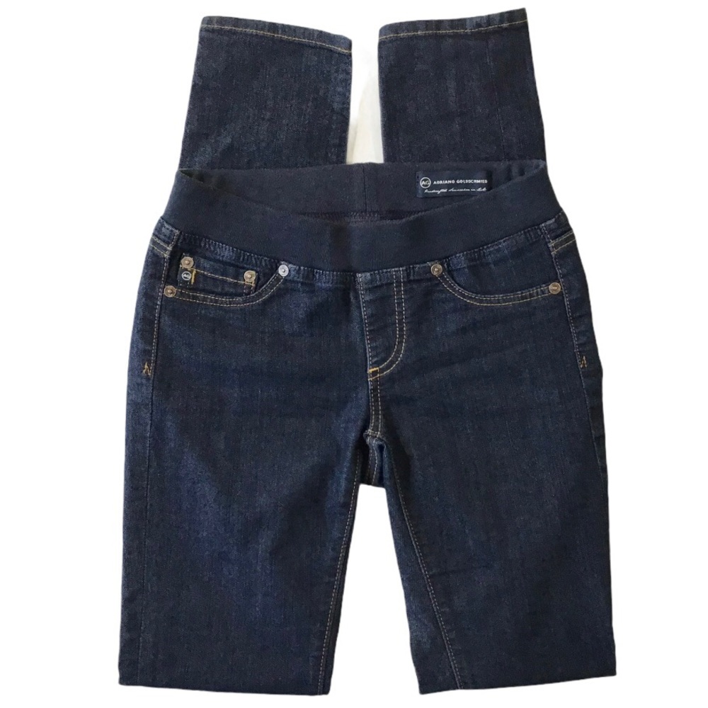 AG Adriano Goldschmied Skinny Jegging Jeans Size 25 Stretchy Blue Denim Pockets